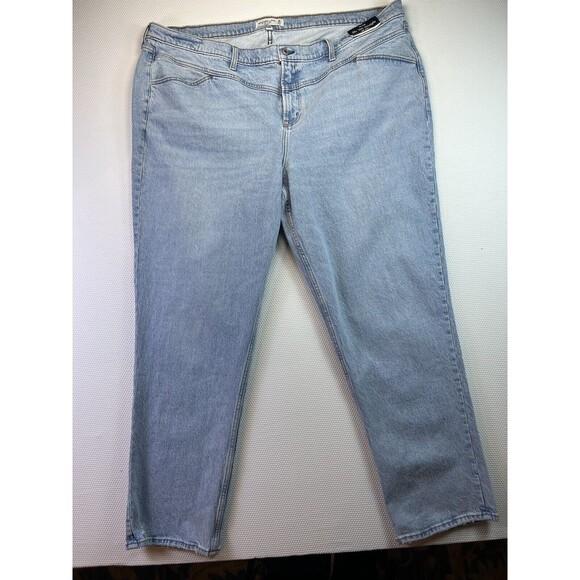 Abercrombie & Fitch Denim - Abercrombie & Fitch Curve Love The 90s Straight Mid Rise Jeans Womens Sz 36/22L
